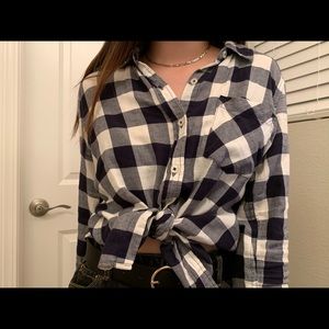 black and white forever 21 flannel